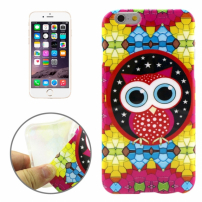 Gumový kryt s průhledným rámečkem pro Apple iPhone 6 / 6S - sova