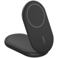 BELKIN Boost Charge Qi2 2v1 skládací magnetický bezdrátový stojánek pro iPhone / AirPods - 15W - černý