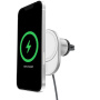 BELKIN Boost Charge Pro magnetický držák do auta do ventilační mřížky s bezdrátovým nabíjením pro iPhone - stříbrný