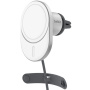 BELKIN Boost Charge Pro magnetický držák do auta do ventilační mřížky s bezdrátovým nabíjením pro iPhone - stříbrný