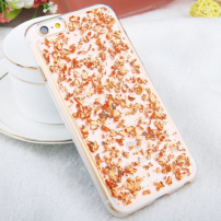 Ochranný kryt se vzorem roztříštěného kovu pro Apple iPhone 6 Plus / 6S Plus - růžově zlatý