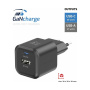 Swissten GaN nabíjecí adaptér s porty USB-C / USB-A - 35W - černý