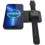 Swissten 2v1 bezdrátová nabíječka pro iPhone / Apple Watch / AirPods - 10W - černá