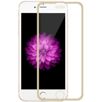 Tvrzené sklo se zlatým rámečkem pro iPhone 6 / 6S