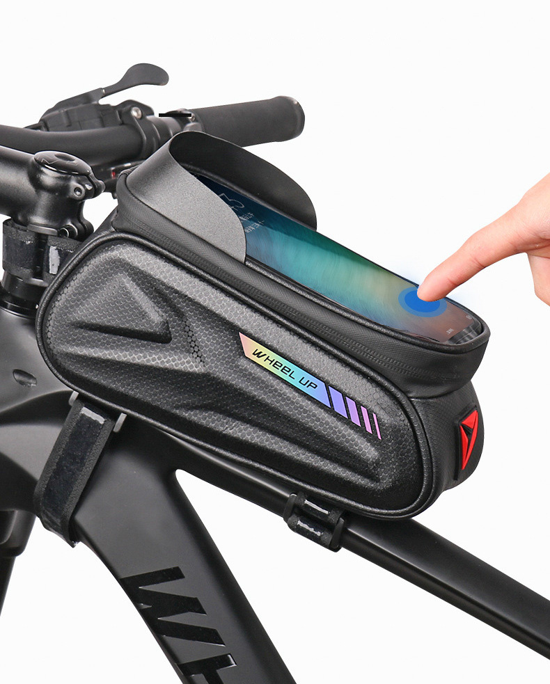 Wheel up Bike Bag voděodolná brašna na kolo s prostorem pro iPhone - černá 