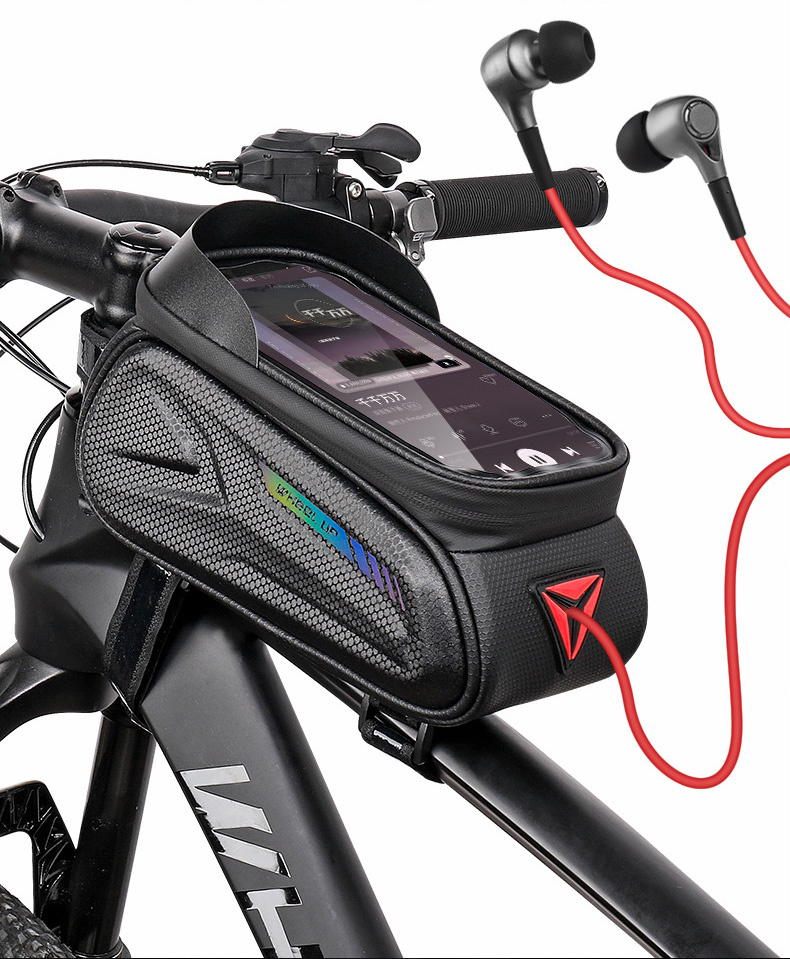 Wheel up Bike Bag voděodolná brašna na kolo s prostorem pro iPhone - černá 