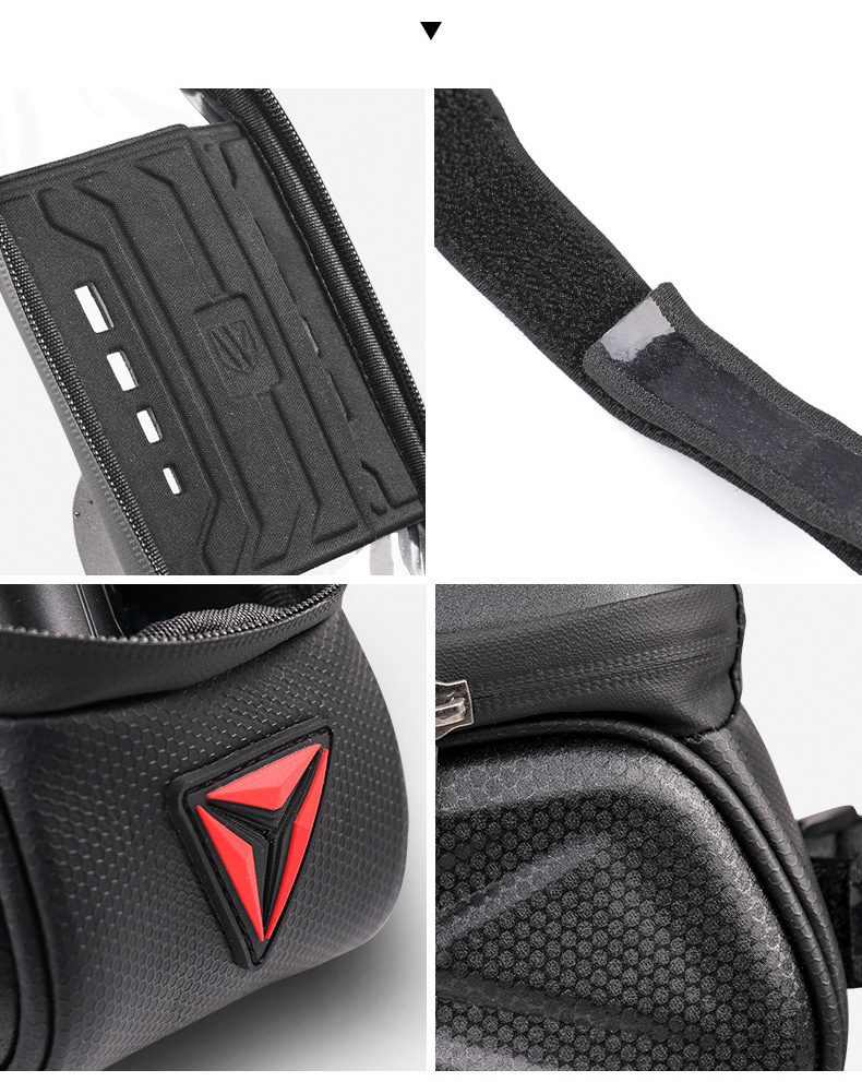 Wheel up Bike Bag voděodolná brašna na kolo s prostorem pro iPhone - černá 