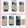 Třpytivá nalepovací kapsa na karty pro iPhone - zlatá