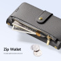 DUX DUCIS Lawa 2v1 odnímatelné flipové pouzdro s MagSafe a peněženkou pro iPhone 15 Plus - šedé
