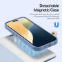 DUX DUCIS Lawa 2v1 odnímatelné flipové pouzdro s MagSafe a peněženkou pro iPhone 16 Pro - modré
