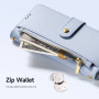 DUX DUCIS Lawa 2v1 odnímatelné flipové pouzdro s MagSafe a peněženkou pro iPhone 16 Pro - modré