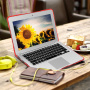 Nárazuvzdorný kryt s vyklápěcími nožičkami pro MacBook Air 11" (A1370 / A1465) - červený