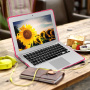 Nárazuvzdorný kryt s vyklápěcími nožičkami pro MacBook Air 11" (A1370 / A1465) - růžový