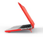 Nárazuvzdorný kryt s vyklápěcími nožičkami pro MacBook Pro 13" (A2251 / A2289 / A2338) - červený