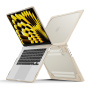 Nárazuvzdorný kryt s vyklápěcími nožičkami pro MacBook Air 15" (A2941 / A3114 / A3241 / A3448) - béžový