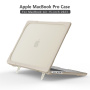 Nárazuvzdorný kryt s vyklápěcími nožičkami pro MacBook Air 15" (A2941 / A3114 / A3241 / A3448) - béžový