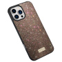 SULADA elegantní třpytivý kryt pro iPhone 16 Pro - hnědý