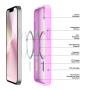 DUX DUCIS Yind matný kryt s MagSafe pro iPhone 16e / 17e - růžový