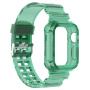 Odolné pouzdro s transparentním řemínkem pro Apple Watch 42mm (Series 10 / 11) - zelené