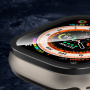 Tvrzené Anti-Spy sklo s kovovým rámečkem pro Apple Watch Ultra 49mm - černé