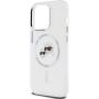 Karl Lagerfeld IML K&CH Heads Metal Frame kryt s MagSafe pro iPhone 15 Pro Max - čirý