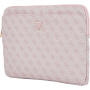Guess 4G Triangle Logo brašna pro iPad do 13" / MacBook do 14" - růžová