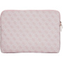 Guess 4G Triangle Logo brašna pro iPad do 13" / MacBook do 14" - růžová