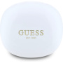 Guess Glossy Classic Logo TWS bezdrátová sluchátka - bílá