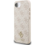 Guess 4G Small Metal Logo kryt s MagSafe pro iPhone 16e / 17e - růžový
