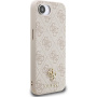 Guess 4G Small Metal Logo kryt s MagSafe pro iPhone 16e / 17e - růžový