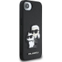 Karl Lagerfeld Saffiano Karl and Choupette kryt pro iPhone 16e / 17e - černý