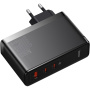 Baseus GaN5 Pro rychlonabíjecí sada adaptéru s porty 2x USB-C / USB-A a kabelu USB-C na USB-C - 140W - 1 m - černá