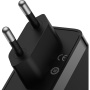 Baseus GaN5 Pro rychlonabíjecí sada adaptéru s porty 2x USB-C / USB-A a kabelu USB-C na USB-C - 140W - 1 m - černá