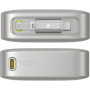 Baseus OS Free2Pull powerbanka s integrovaným kabelem USB-C a portem USB-C - 10 000 mAh - šedá
