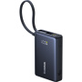 Baseus PicoGo powerbanka s integrovaným kabelem USB-C a porty USB-C / USB-A - 10 000 mAh - černá