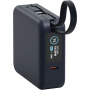 ENERGEA MagPac Mini Plus bezdrátová MagSafe powerbanka s 2x integrovaným kabelem USB-C a portem USB-C - 10 000 mAh - tmavě modrá