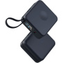 ENERGEA MagPac Mini Plus bezdrátová MagSafe powerbanka s 2x integrovaným kabelem USB-C a portem USB-C - 10 000 mAh - tmavě modrá