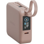 ENERGEA MagPac Mini Plus bezdrátová MagSafe powerbanka s 2x integrovaným kabelem USB-C a portem USB-C - 10 000 mAh - růžová