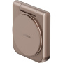 ENERGEA MagDuo 2v1 skládací bezdrátová MagSafe nabíječka pro iPhone / Apple Watch - 15W - růžovozlatá