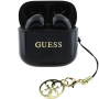 Guess Classic Logo Charm TWS bezdrátová sluchátka - černá