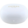 Guess Glossy Classic Logo TWS bezdrátová sluchátka - bílá