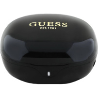 Guess Glossy Classic Logo TWS bezdrátová sluchátka - černá