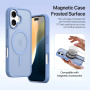 DUX DUCIS Lawa 2v1 odnímatelné flipové pouzdro s MagSafe a peněženkou pro iPhone 16 - modré
