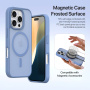 DUX DUCIS Lawa 2v1 odnímatelné flipové pouzdro s MagSafe a peněženkou pro iPhone 16 Pro - modré