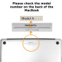 Matný transparentní kryt s abstraktním motivem pro MacBook Air 11" (A1370 / A1465) - černý