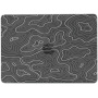 Matný transparentní kryt s abstraktním motivem pro MacBook Air 11" (A1370 / A1465) - černý