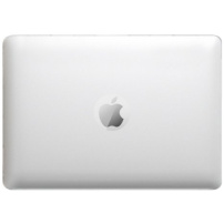 Matný transparentní kryt s vyklápěcím stojánkem pro MacBook Pro 16" (A2141) - bílý