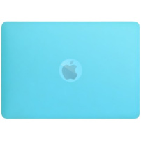 Matný transparentní kryt s vyklápěcím stojánkem pro MacBook Pro 16" (A2141) - modrý