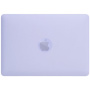Matný transparentní kryt s vyklápěcím stojánkem pro MacBook Pro 16" (A2141) - fialový