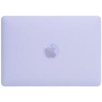 Matný transparentní kryt s vyklápěcím stojánkem pro MacBook Pro 16" (A2141) - fialový